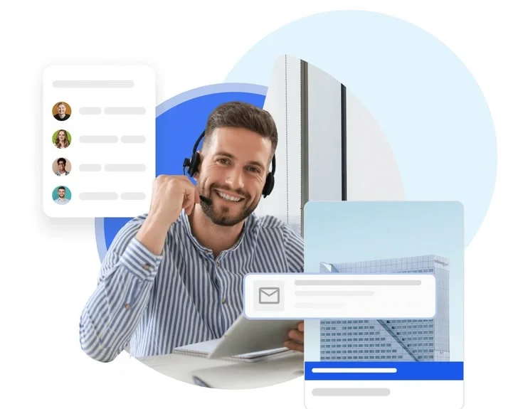 A TaskPlus+ support specialist on a call